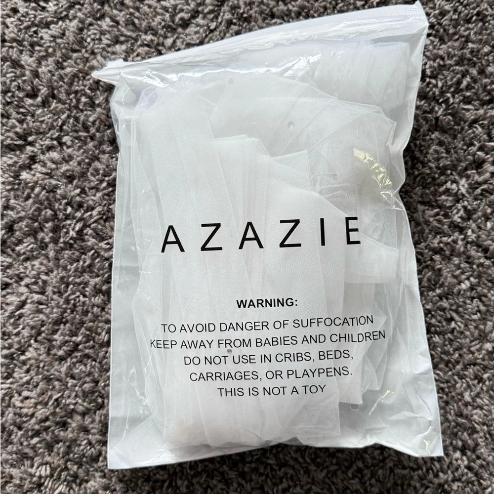 This is a beautiful, brand new, blusher wedding veil from Azazie - Picture 2 of 3